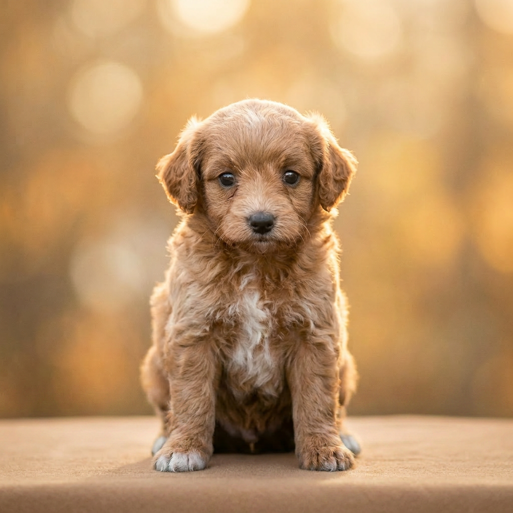 Honey the doodle puppy